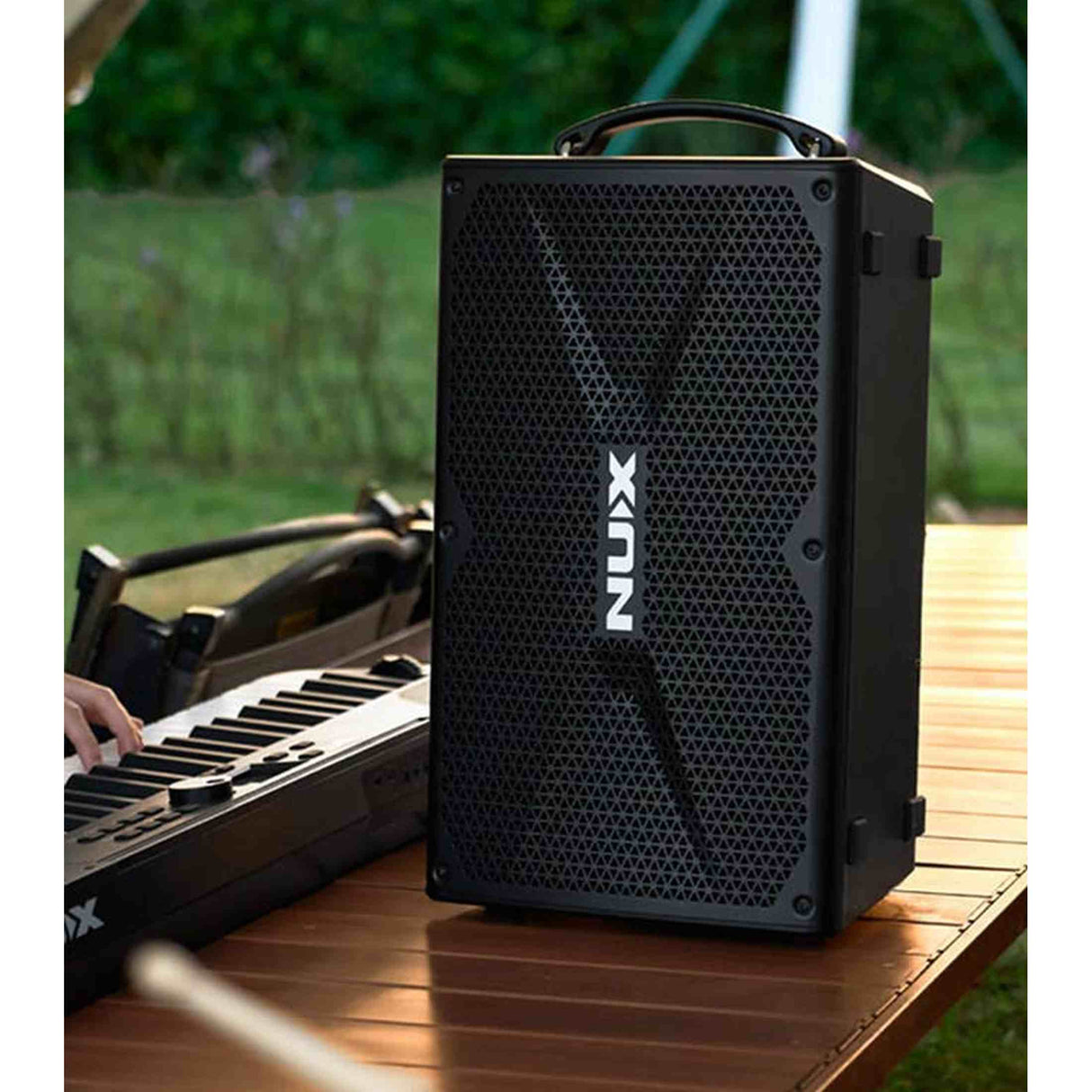 NUX NBA-200FR Actieve Monitor – 200W FRFR met Accu, 2 kanalen, BT & EQ