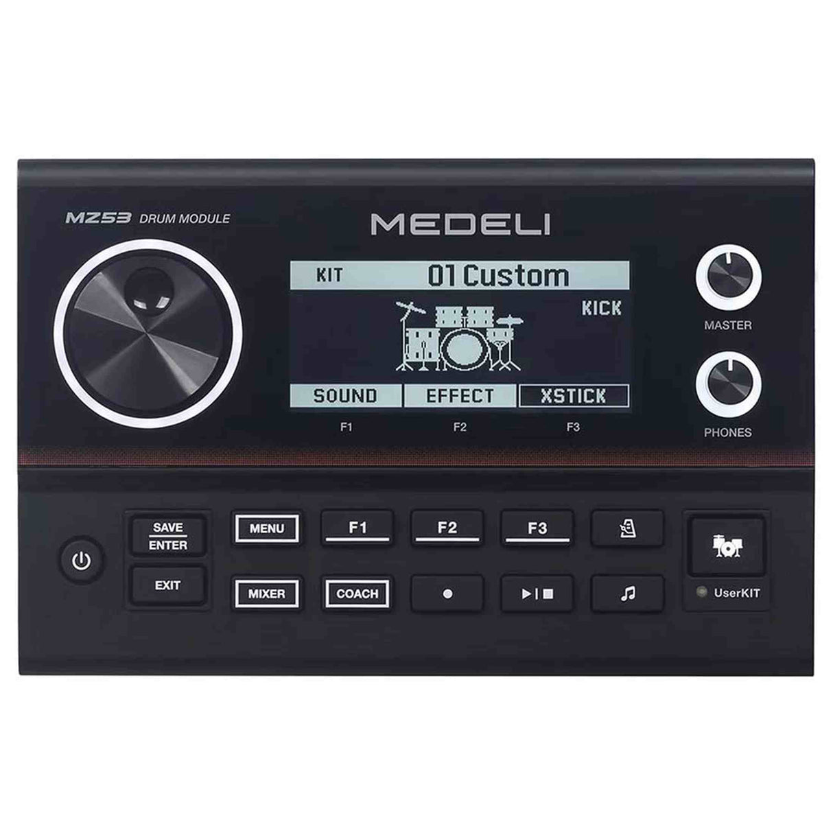 Medeli MZ537 Elektronisch Drumstel met Mesh Pads, Bluetooth Audio, USB-MIDI en 31 Drumkits