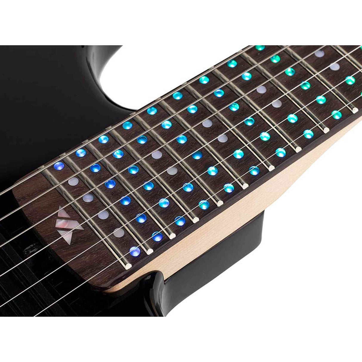 Litejam RGB24/BK Smart Learning Elektrische Gitaar Set Black 24 frets HSH RGB LED