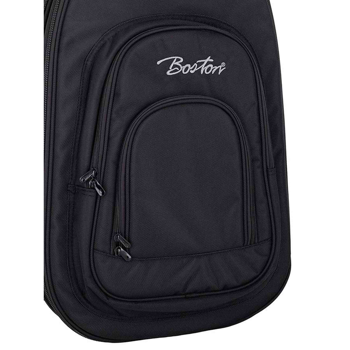 Boston EGB2-565 deluxe gigbag voor 2 elektrische gitaren 25mm padding 1680D zwart rugzakriemen