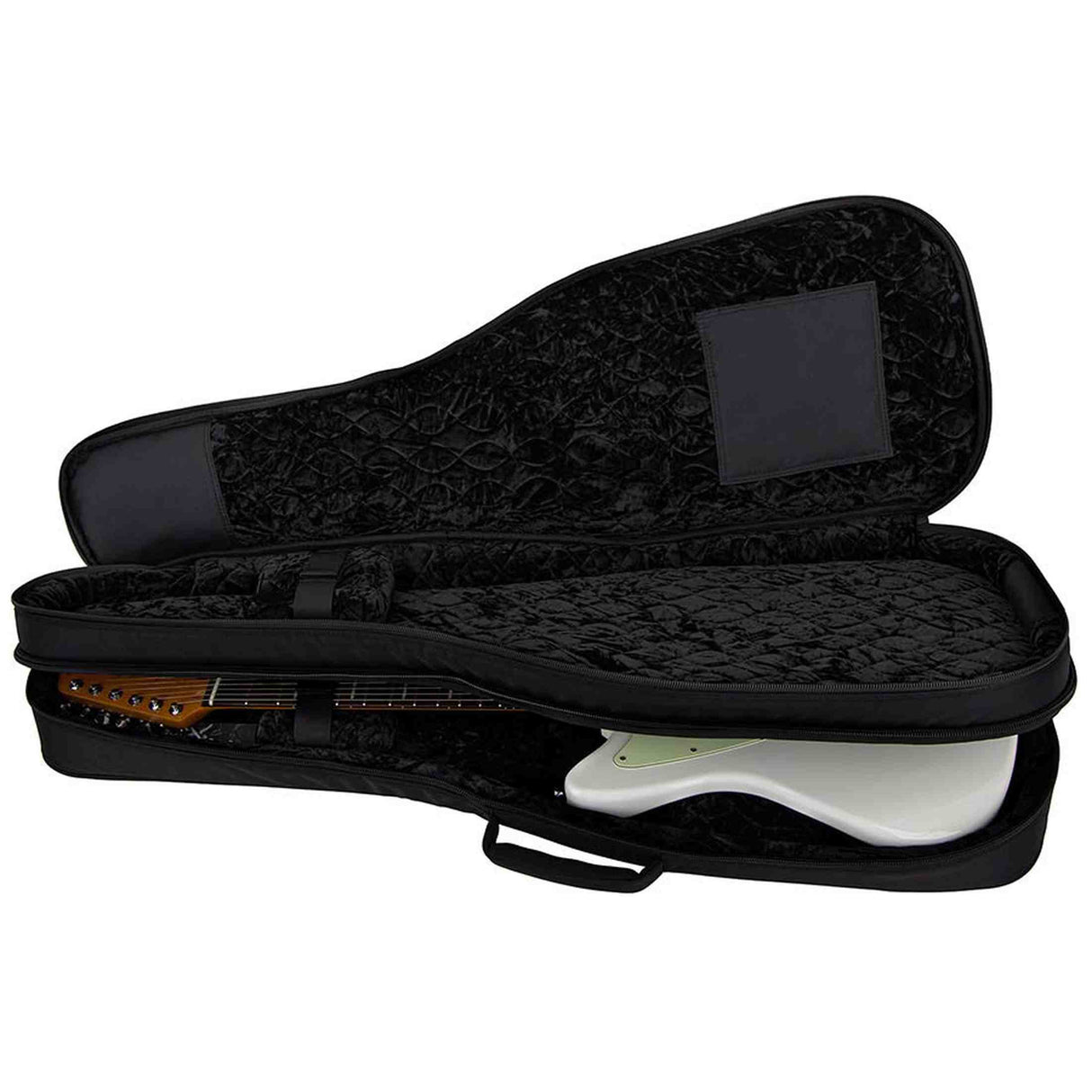 Boston EGB2-565 deluxe gigbag voor 2 elektrische gitaren 25mm padding 1680D zwart rugzakriemen