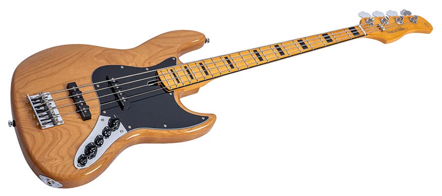 Sire V7N A4/NT Marcus Miller 4-snarige Actieve Basgitaar Natural met Elzen Body en Heritage-3 Preamp