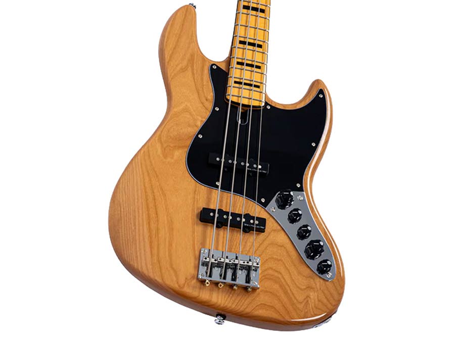 Sire V7N A4/NT Marcus Miller 4-snarige Actieve Basgitaar Natural met Elzen Body en Heritage-3 Preamp