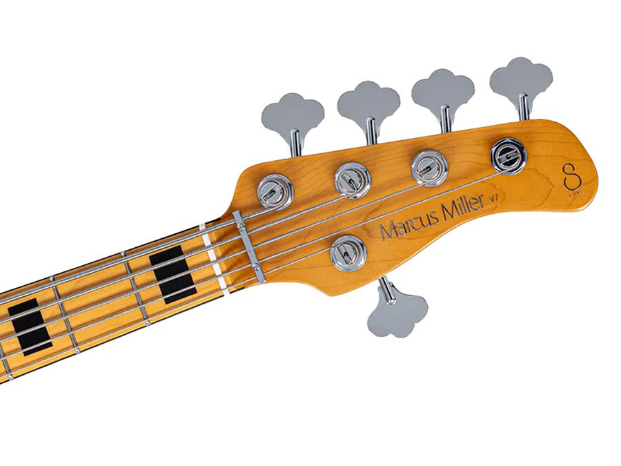Sire V7N A5/DF Marcus Miller 5-snarige Actieve Basgitaar Dark Forest met Elzen Body en Heritage-3 Preamp