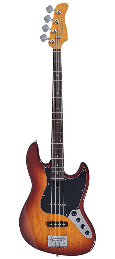 Sire V3N 4/TS Marcus Miller 4-snarige Actieve Jazz Bas Tobacco Sunburst met 2-Bands Preamp