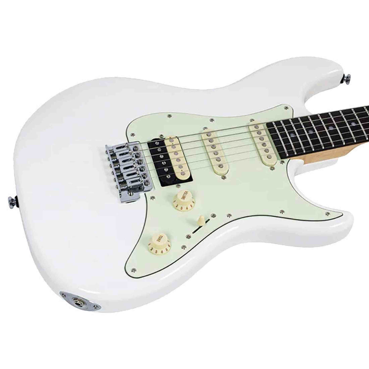 Sire S1/AWH elektrische gitaar S-style Antique White met mahonie body en rosewood toets