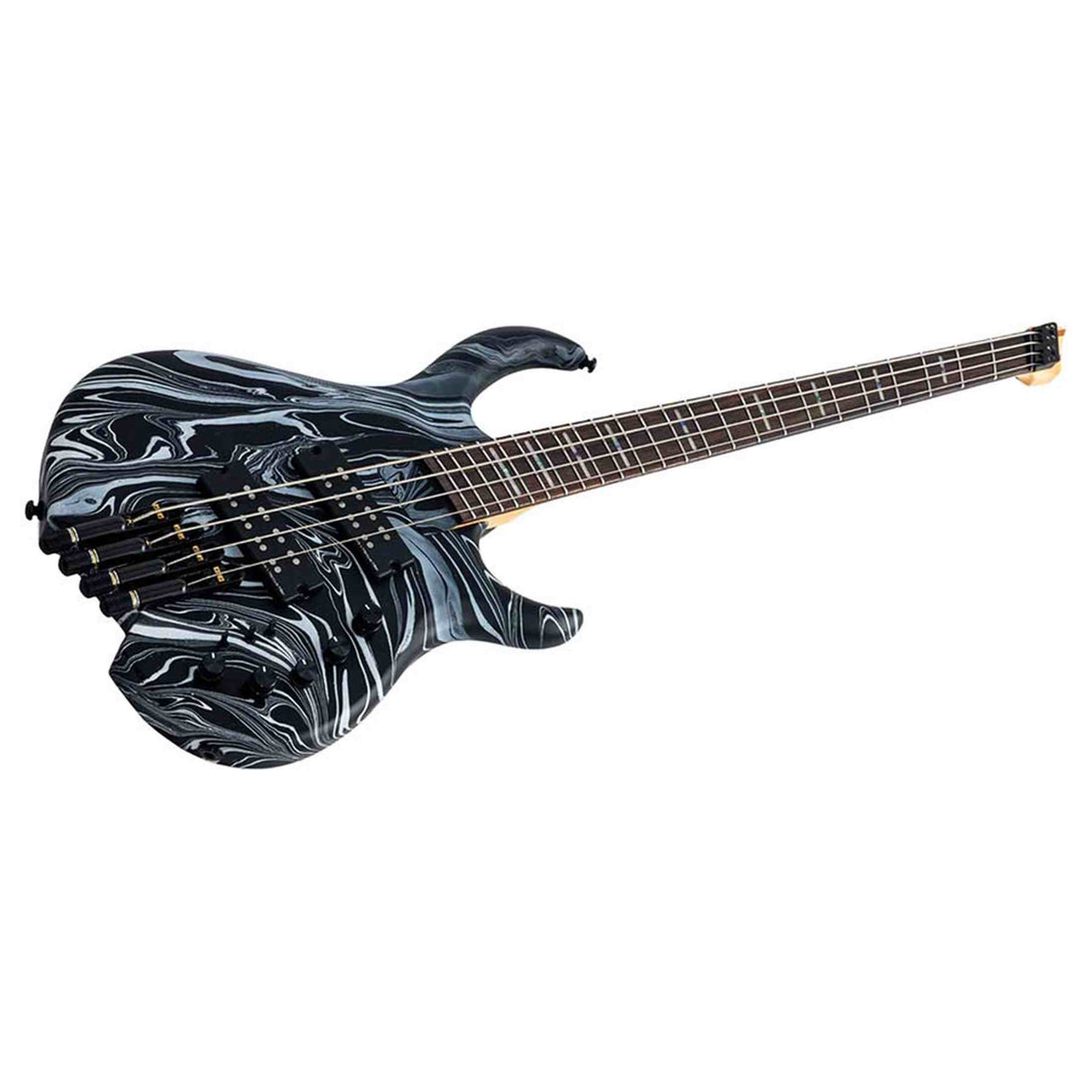 Sire M6H 4/BKSW Marcus Miller M6 Headless 4-String Active Basgitaar Black Swirl