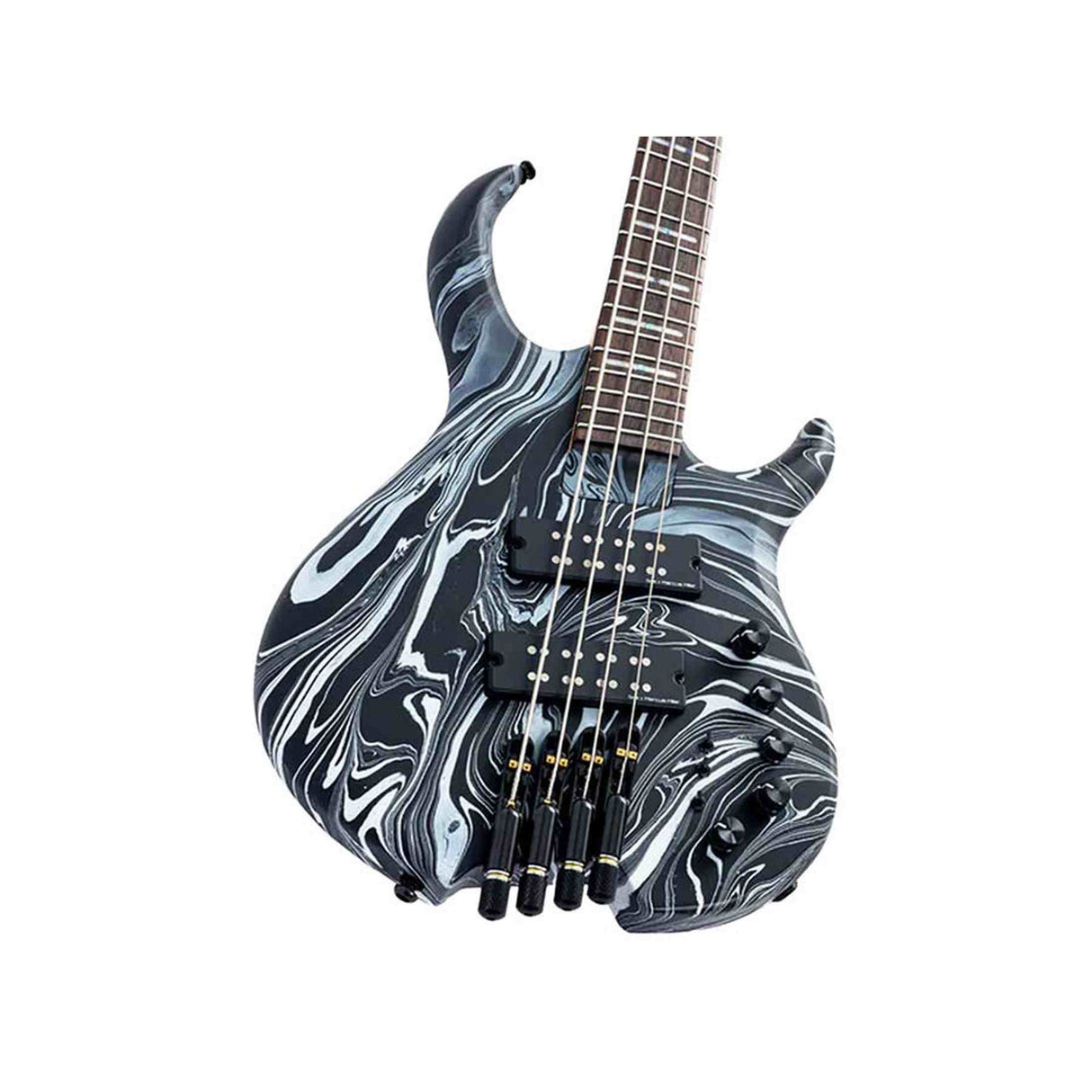 Sire M6H 4/BKSW Marcus Miller M6 Headless 4-String Active Basgitaar Black Swirl