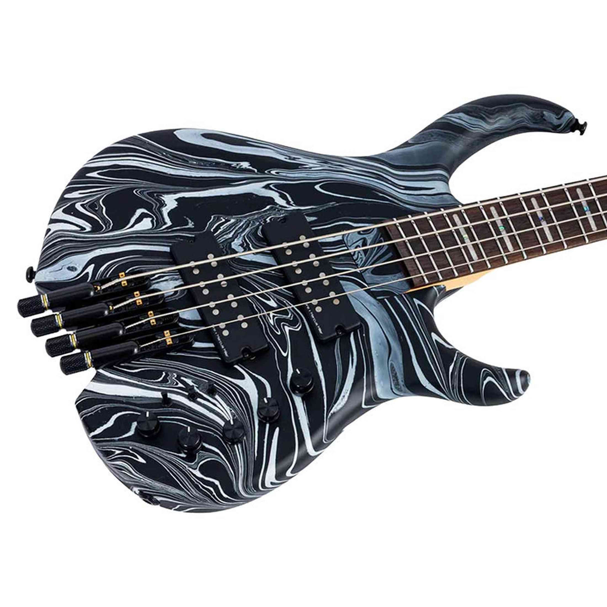 Sire M6H 4/BKSW Marcus Miller M6 Headless 4-String Active Basgitaar Black Swirl