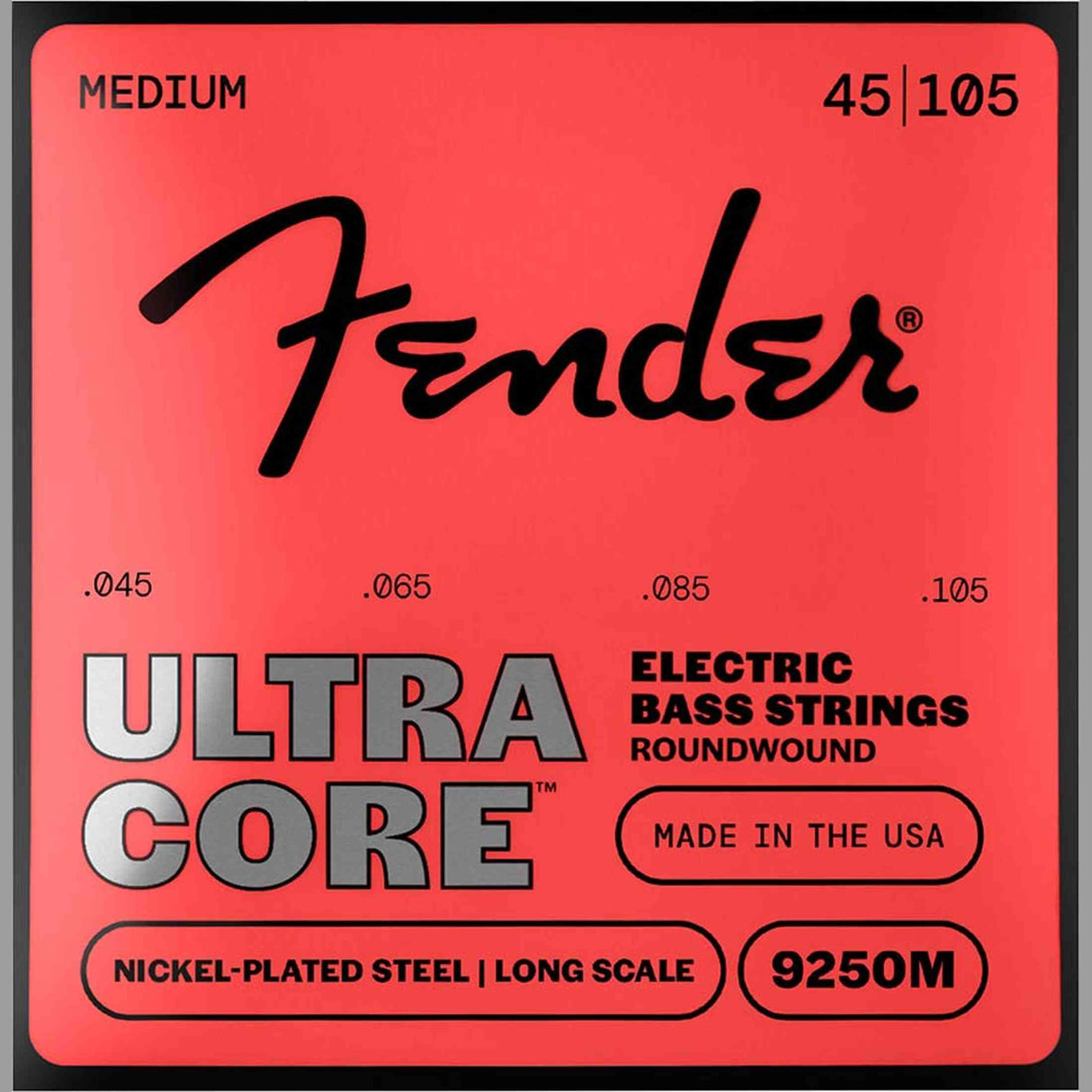 Fender 9250M UltraCore Bassnaren Nickel Plated Steel Ball End Medium 045-105