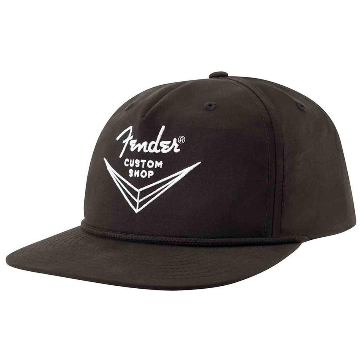 Fender 9122421212 Custom Shop Pet Zwart Nylon Katoen Flat Bill