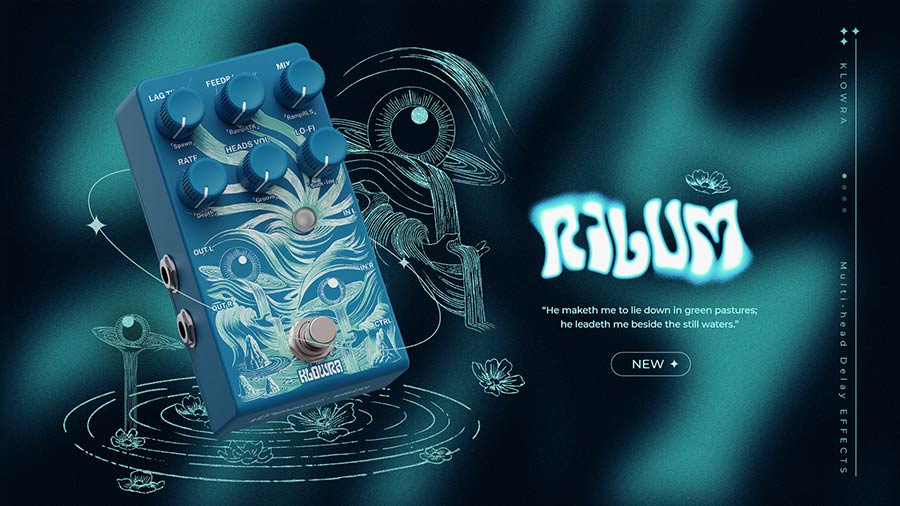 Klowra KBS-05 Bloom Infinity RILUM stereo multi-head delay pedaal