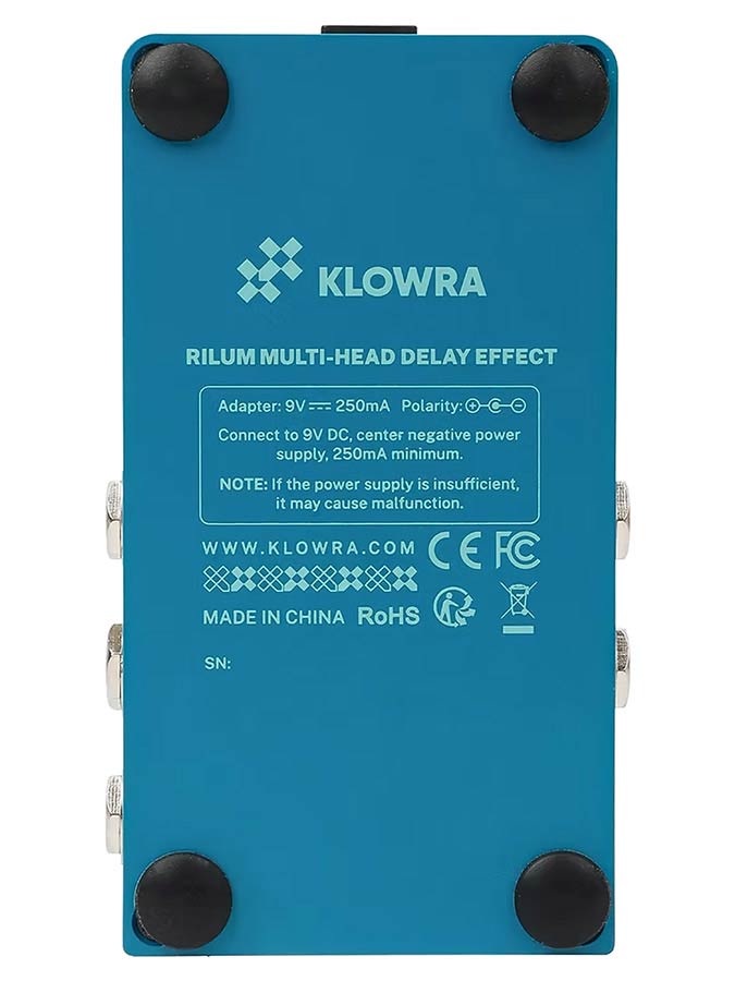 Klowra KBS-05 Bloom Infinity RILUM stereo multi-head delay pedaal