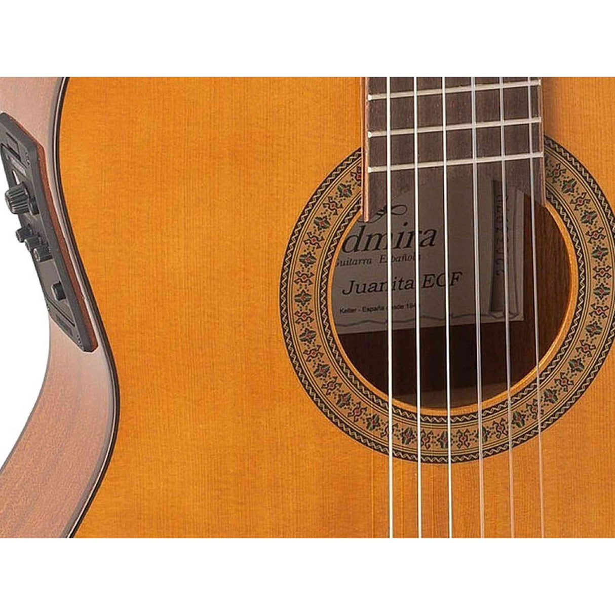 Admira JUANITA-ECF klassieke gitaar spruce sapele mahonie kabukali cutaway Fishman Clásica III