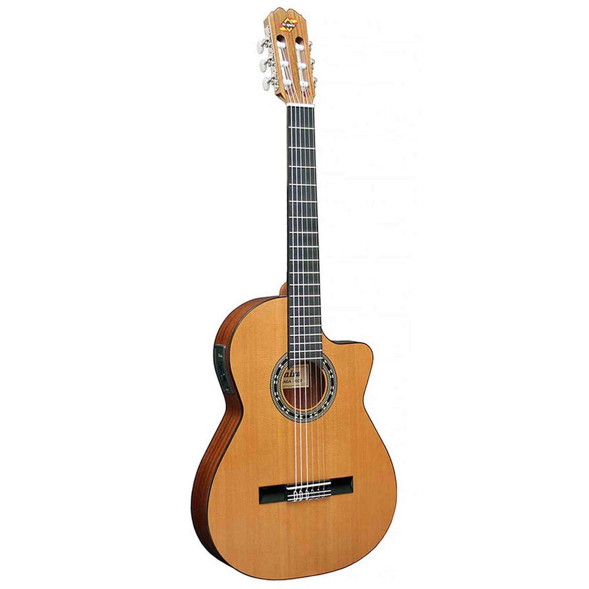 Admira MALAGA-ECTF thin body klassieke gitaar solid cedar sapele mahonie kabukali cutaway Fishman Clásica III