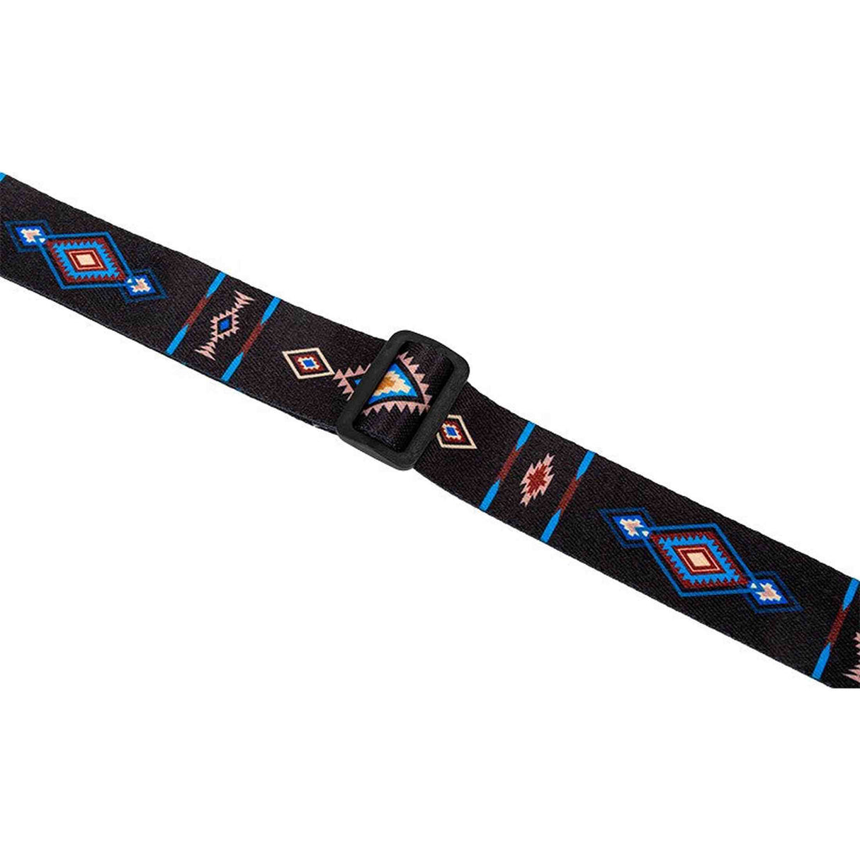 Flight S35 Tempo Ukulele Strap Poly/Leer Blauw met Verstelbare Lengte en Leren Strap Ends