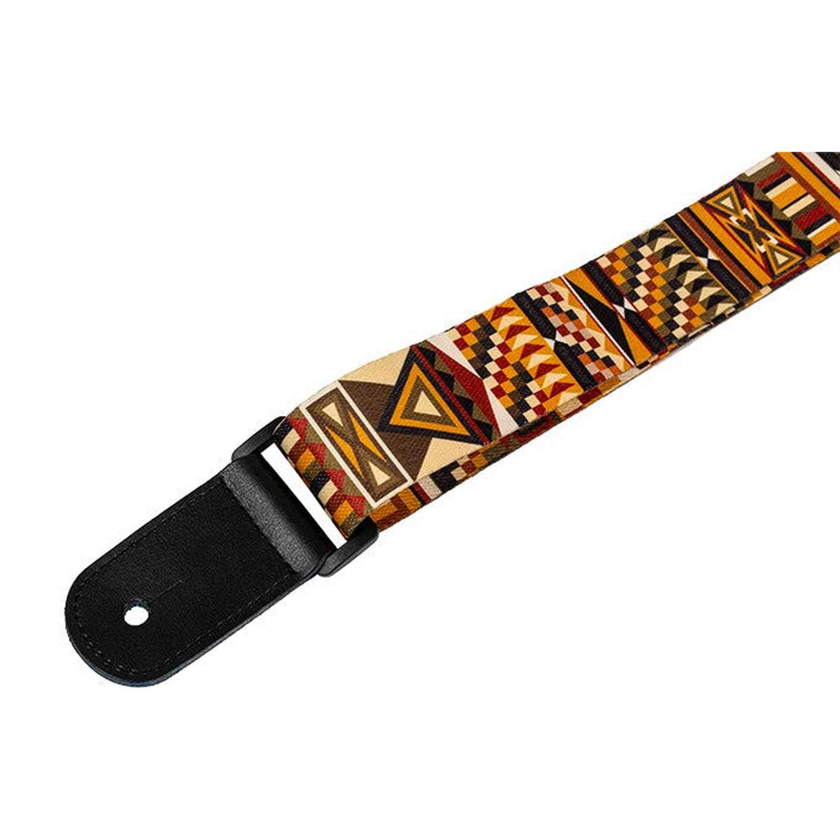 Flight S35 Marigold Ukulele Strap Poly/Leer met Verstelbare Lengte en Leren Strap Ends