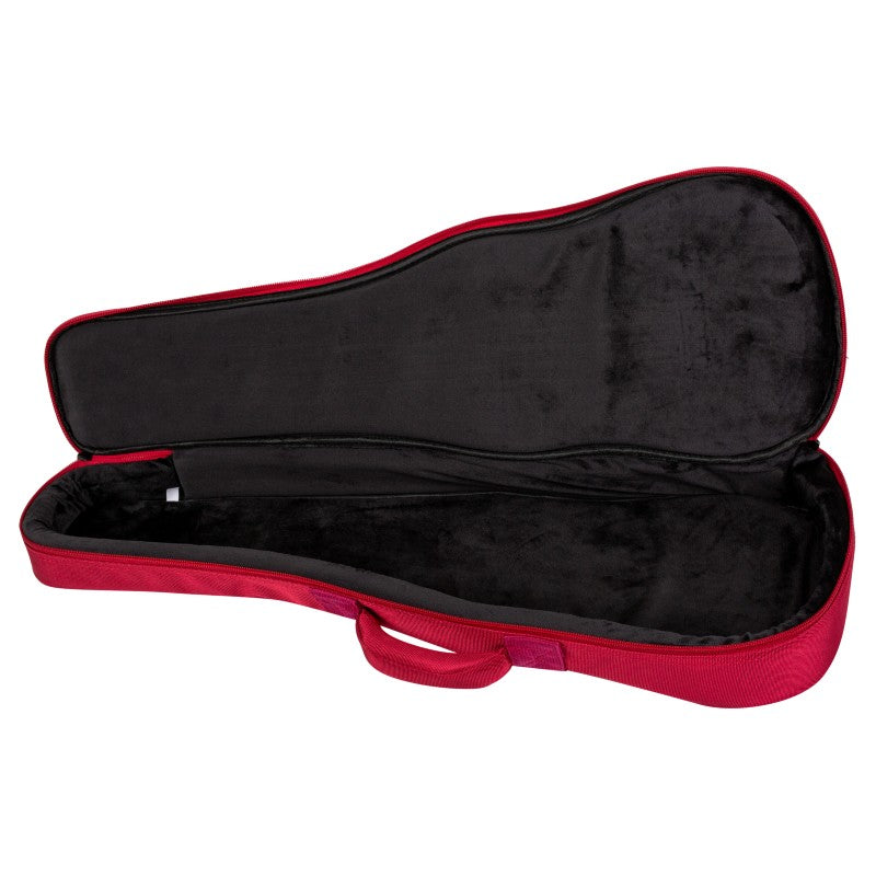 Flight DXBS Deluxe Soprano Ukulele Gigbag 15mm Padded Wine Red met Accessoirevak