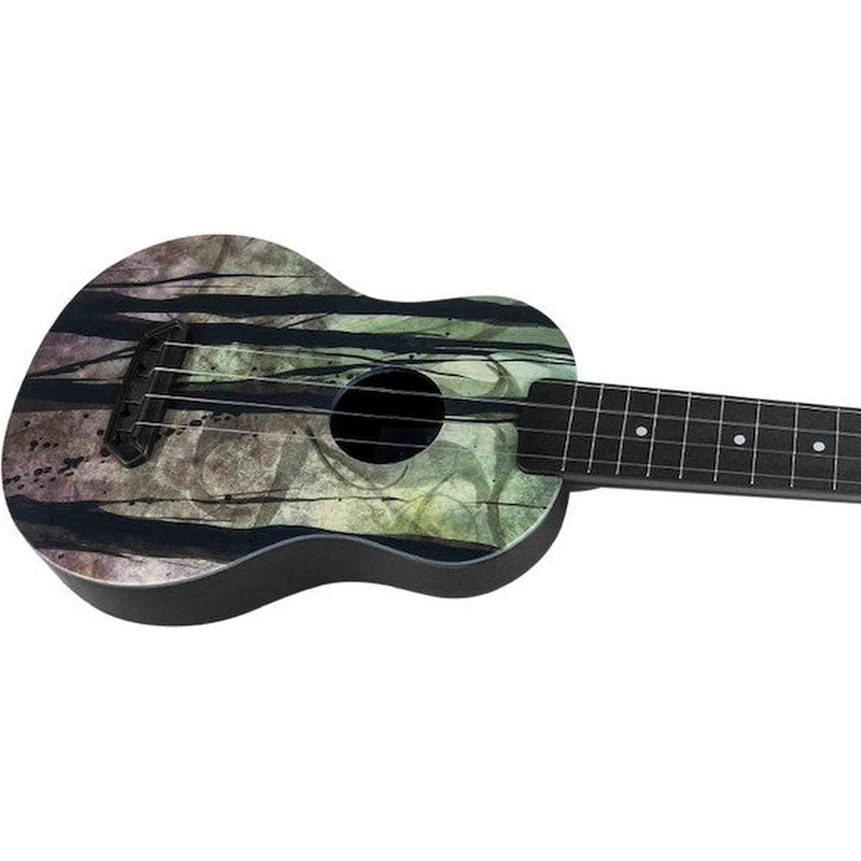 Flight UTS-40 DEEP FOREST Ultra Travel Soprano Ukulele met Polycarbonate Body en Fluorocarbon Snaren