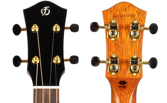 Flight Maia Baritone EQ-A Elektrisch-Akoestische Baritone Ukulele met Solid Mango Top, Rosewood Body en Stalen Snaren