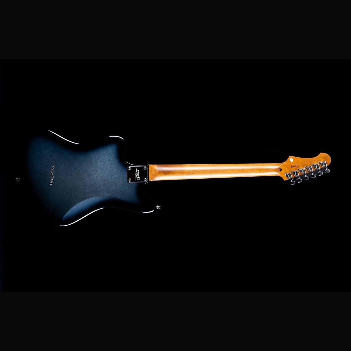 JET JJ-350 Baritone Moonburst Offset Elektrische Gitaar H + P90 Baritone 27 inch Rosewood Toets