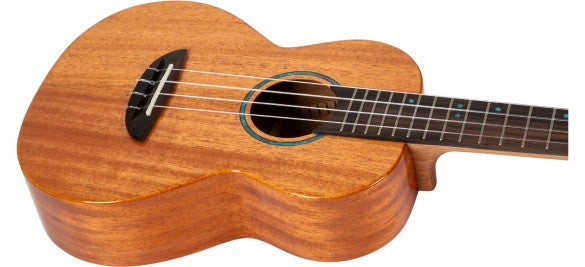 Flight Iris Tinta Tenor NA Ukulele met All Solid Mahogany Body, Rosewood Toets en Fluorocarbon Snaren