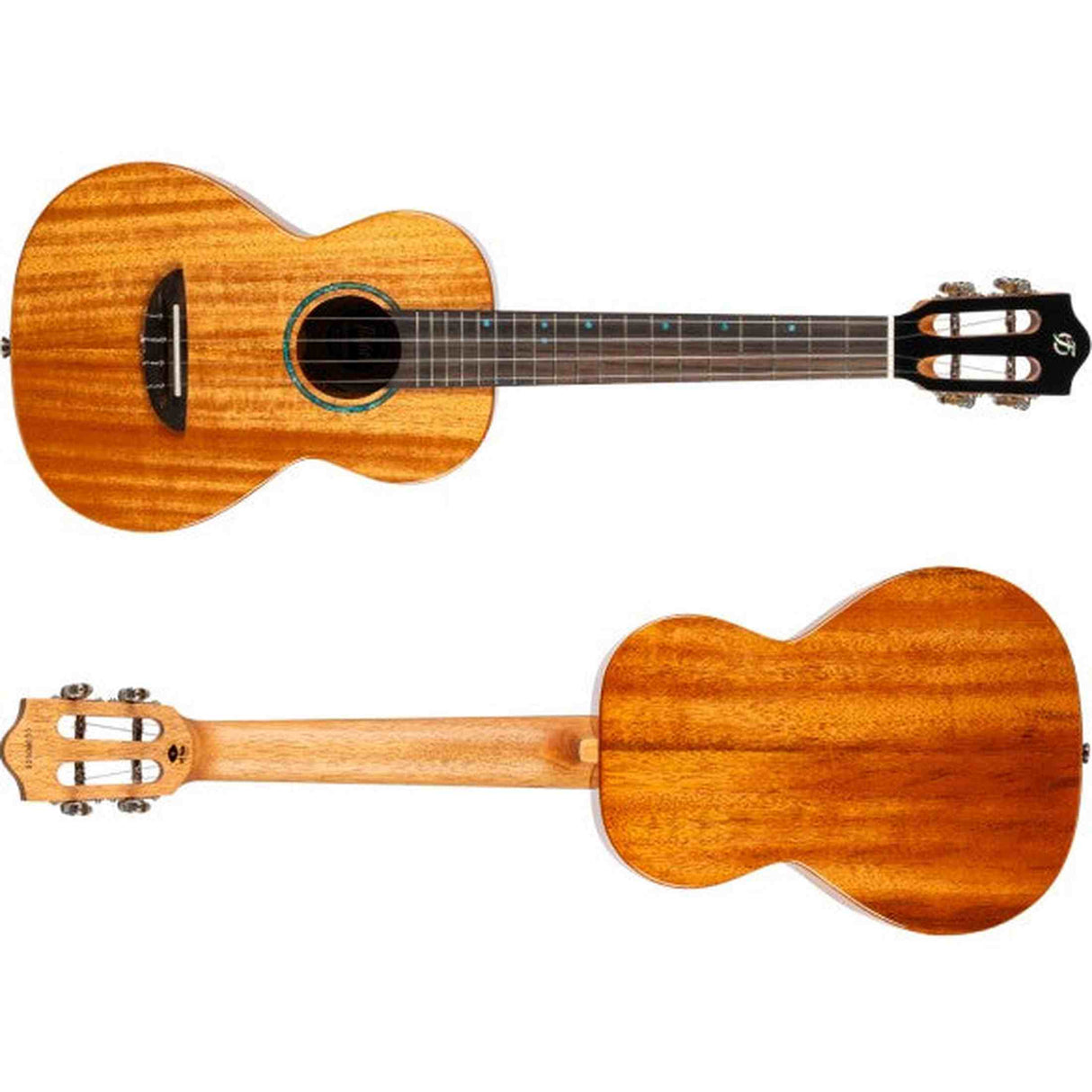 Flight Iris Tinta Tenor NA Ukulele met All Solid Mahogany Body, Rosewood Toets en Fluorocarbon Snaren