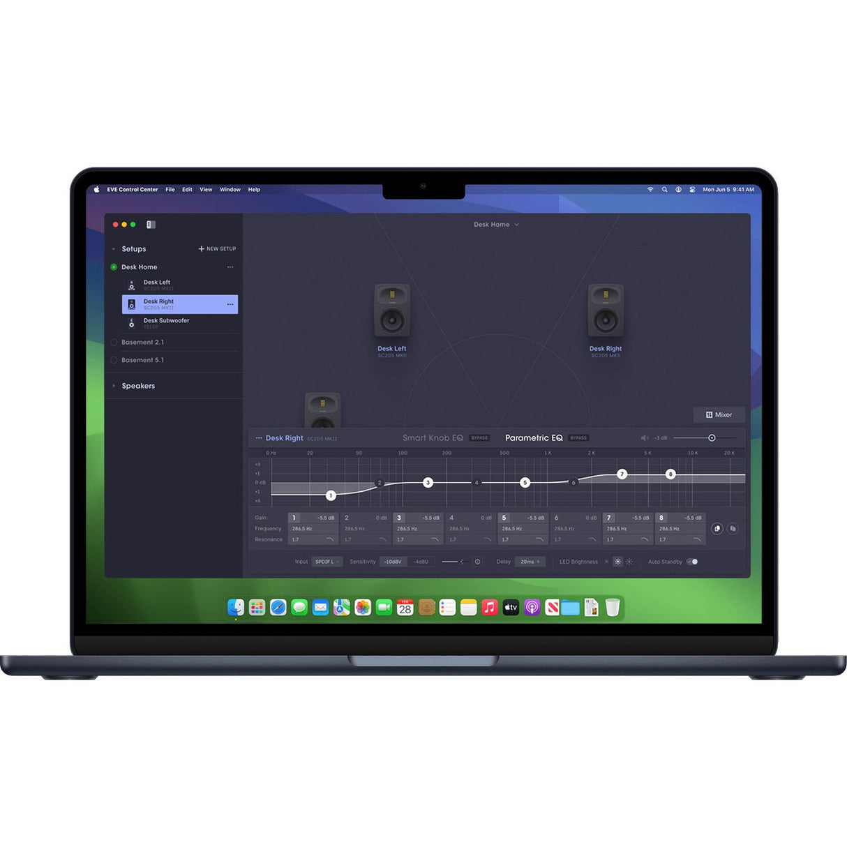 EVE Audio EXO 27 actieve 2-weg studiomonitor 6.5 inch 280W 41Hz-24kHz 116dB