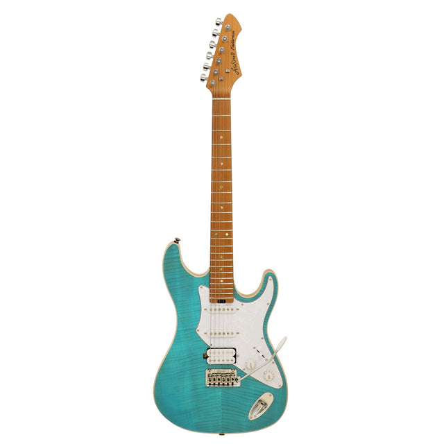 Aria 714-MK2 Hot Rod Collection Fullerton TQBL Turquoise Blauwe elektrische gitaar
