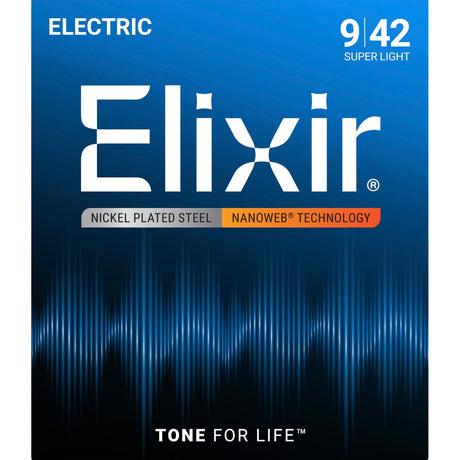 Elixir 12002 Nanoweb elektrische gitaarsnaren Extra Light 009-042