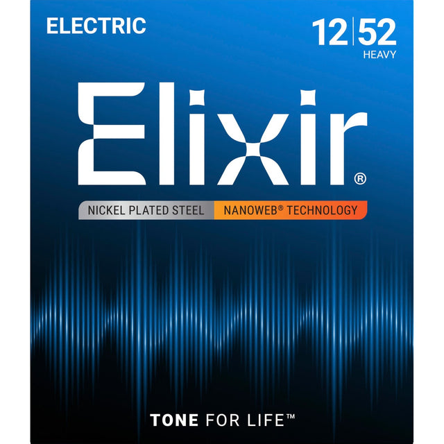 Elixir 12152 Nanoweb elektrische gitaarsnaren Heavy 012-052