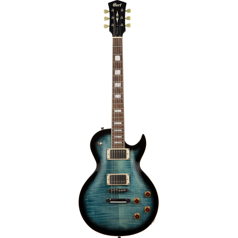 CORT CR250DBB Elektrische gitaar LP-model Dark Blue Burst