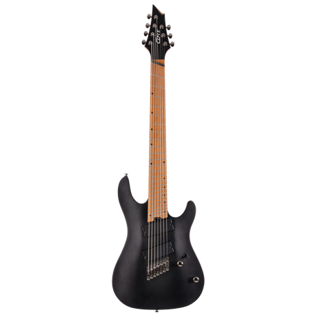 CORT KX307MSOPBK Elektrische gitaar Open Pore Black 7 snarig