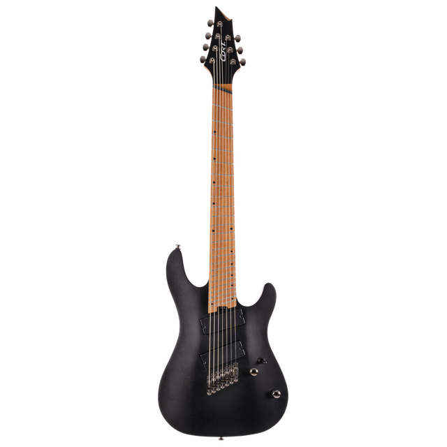 CORT KX307MSOPBK Elektrische gitaar Open Pore Black 7 snarig