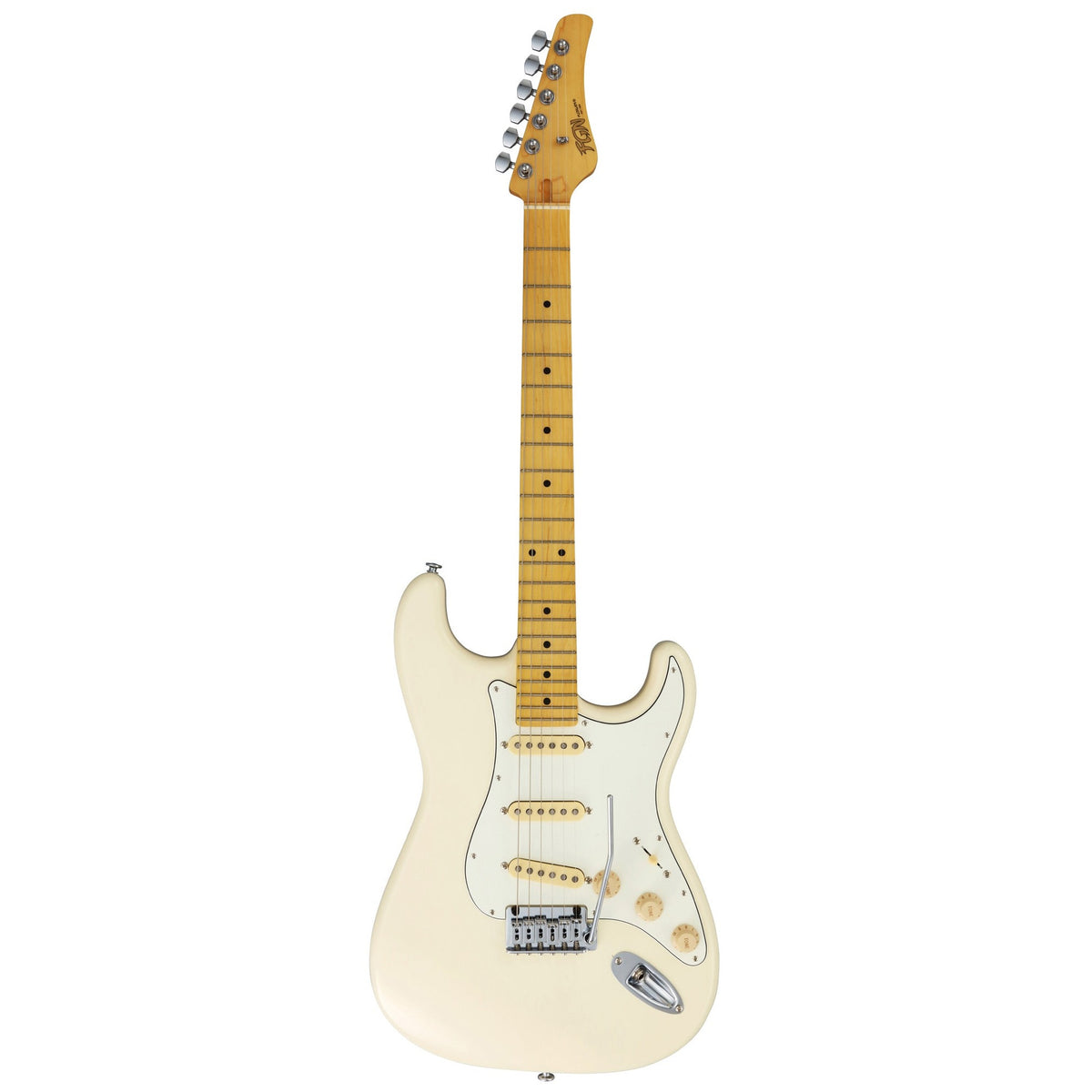 FGN Boundary ST elektrische gitaar Olympic White 3 FGN Singlecoils incl. gigbag