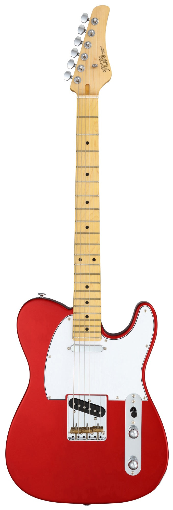 FGN Boundary TL elektrische gitaar Candy Apple Red FGN Singlecoils incl. gigbag