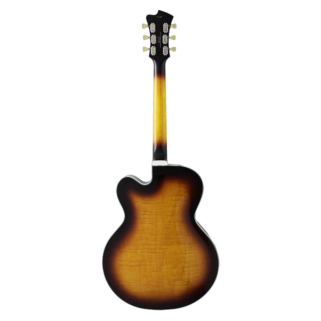 FGN Masterfield Full Acoustic Jazz elektrische gitaar Jazz Burst, Alnico 3 humbuckers, met koffer