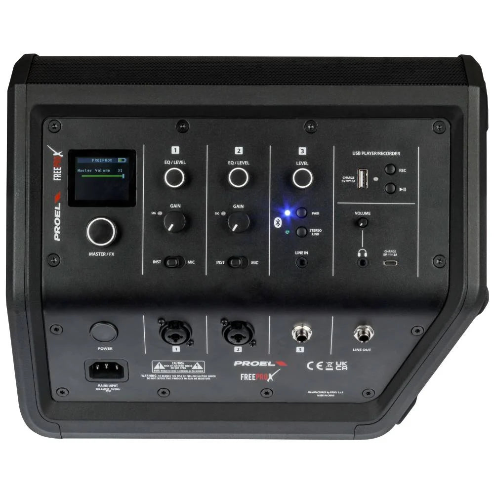 Proel FREEPROX draadloze accu PA speaker 400W