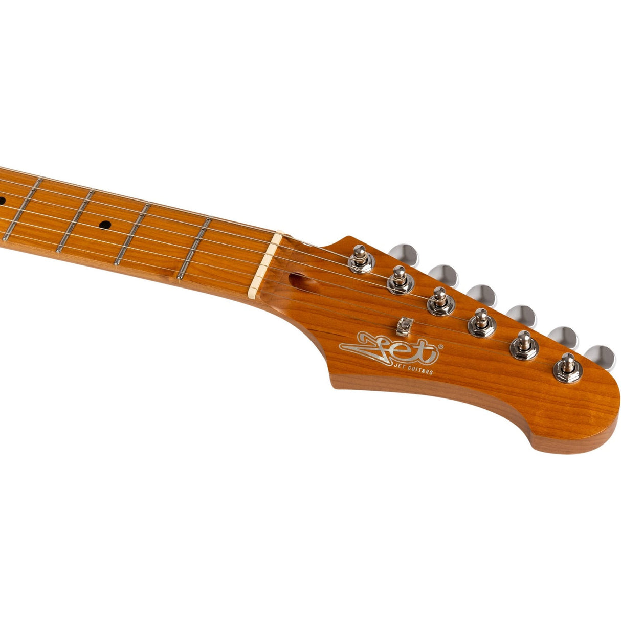 JET JJ-300 P90 SFG Offset Elektrische Gitaar Dual P90 Tremolo Roasted Maple Seafoam Green