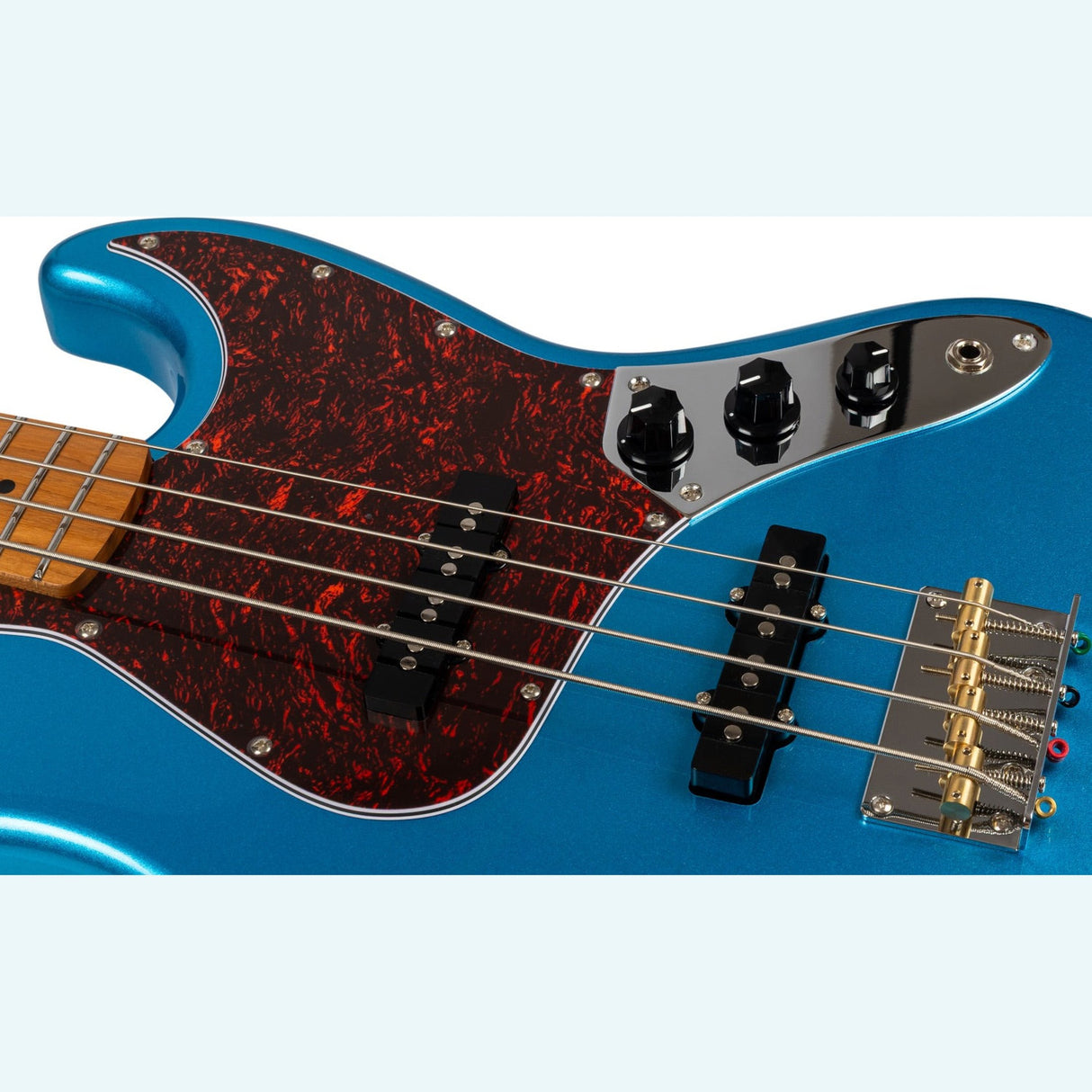 JET JJB-300 LPB JB-style Elektrische Bas 4-snarig Rosewood Toets Lake Placid Blue