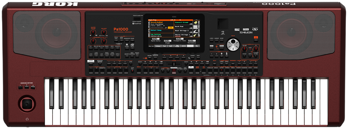 KORG PA1000 Entertainer Keyboard – 61 toetsen, 2x33W speakers, touchscreen en sampler
