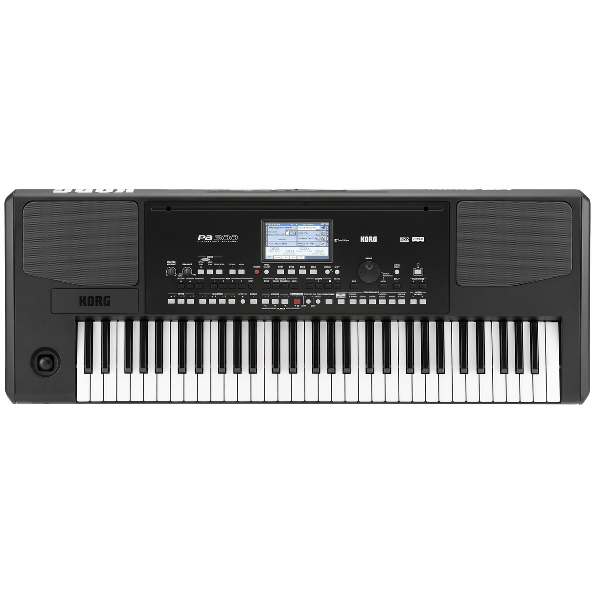 KORG PA300 Entertainer Keyboard – 61 toetsen, RX sound engine, 5" touchscreen