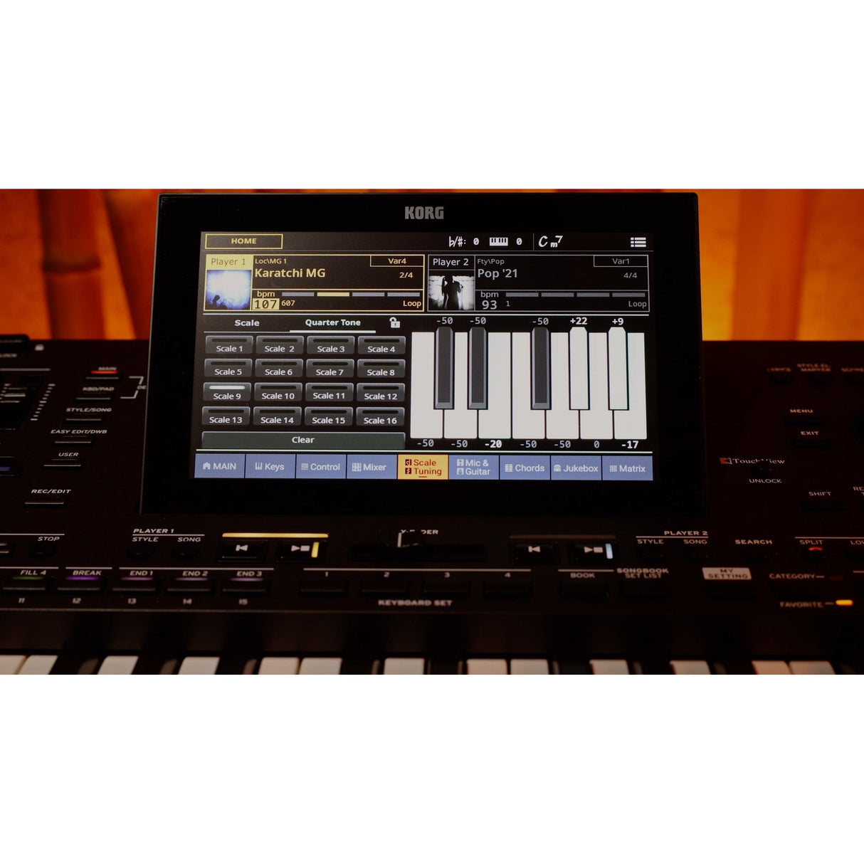 Korg Pa5X 76 ORIENTAL Arranger Keyboard met Aftertouch en Oosterse Sounds