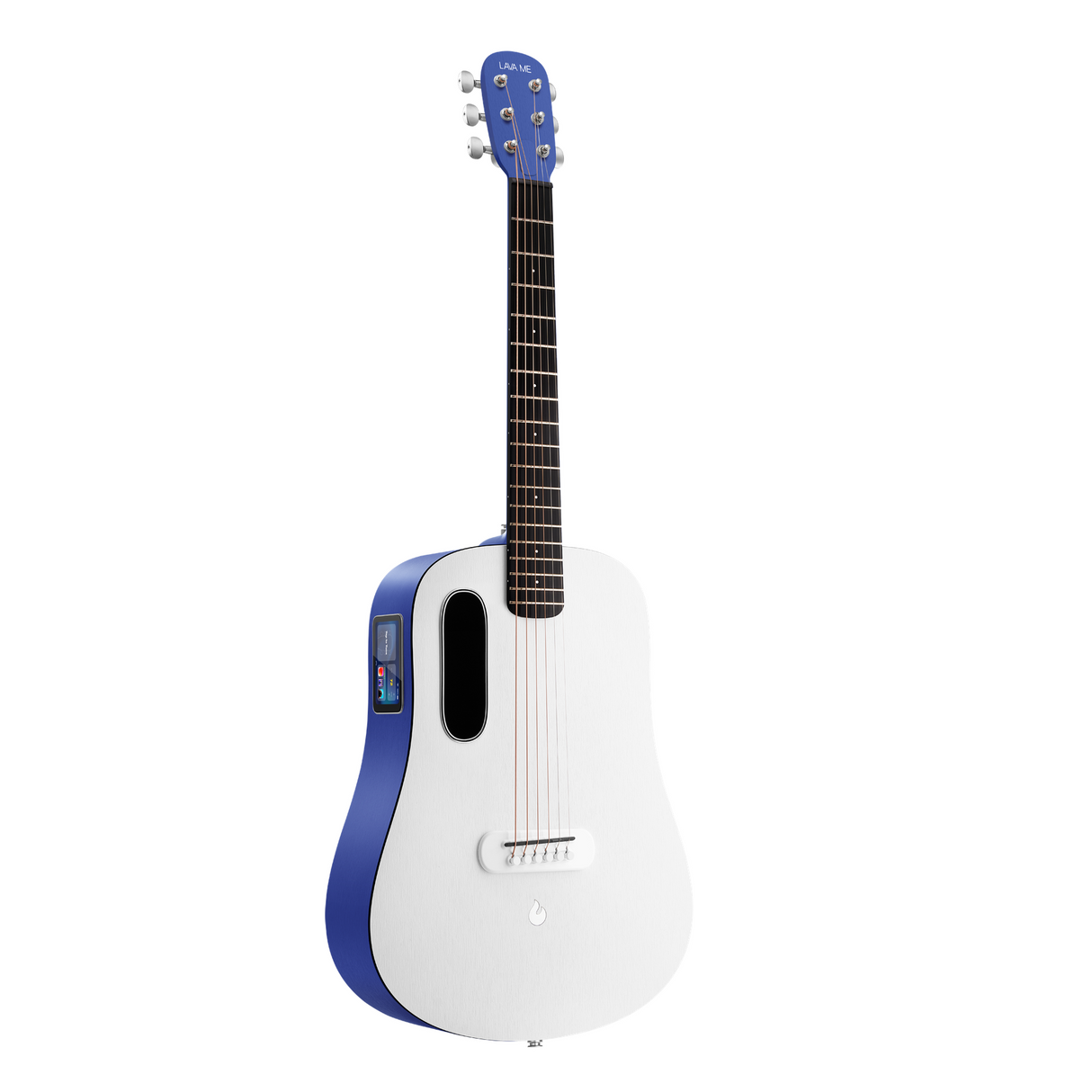 LAVA ME Play Frost White/Deep Blue – Smart Gitaar met Hilava 2.0 en Tas
