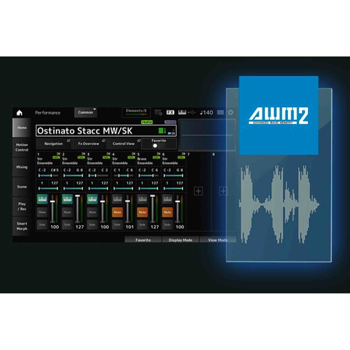 Yamaha MODX M7 synthesizer 76 toetsen met semi-weighted klavier