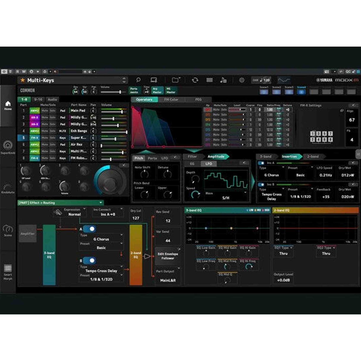 Yamaha MODX M7 synthesizer 76 toetsen met semi-weighted klavier