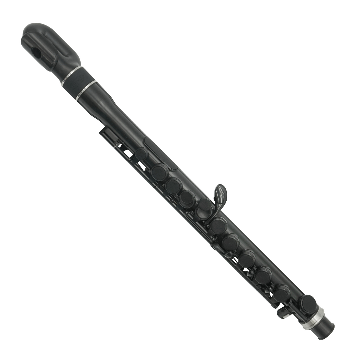 NUVO jFlute 2.0 zwart kinder dwarsfluit in C, waterdicht, 235 gram