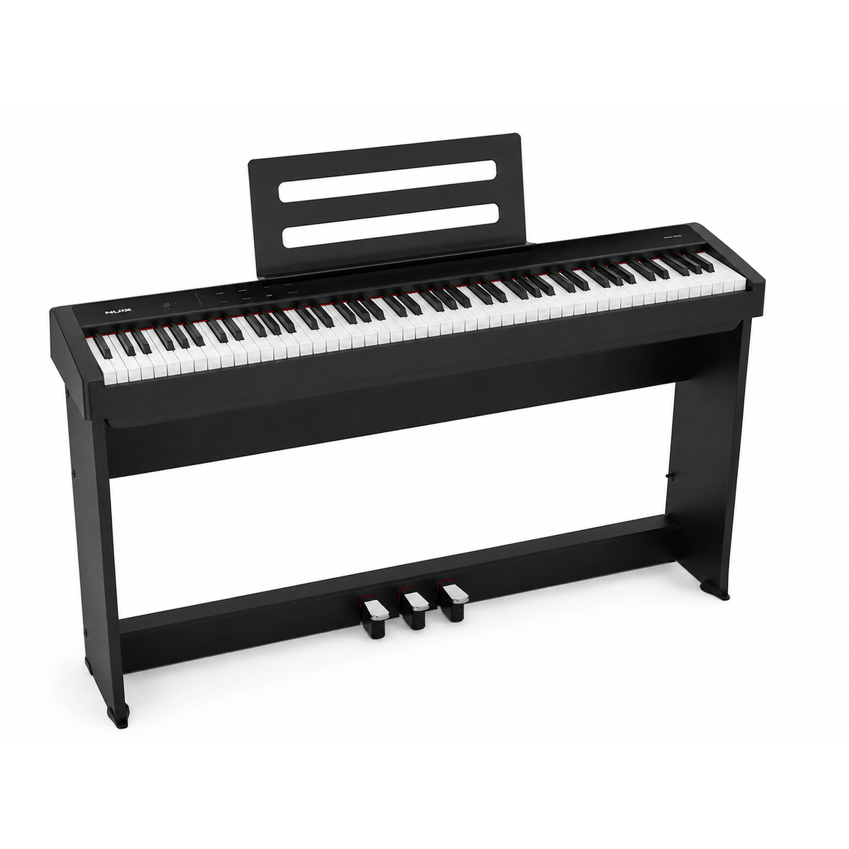 NUX NPK-200 Digital Stage Piano Set met NPS-2 Houten Standaard, 88 Toetsen