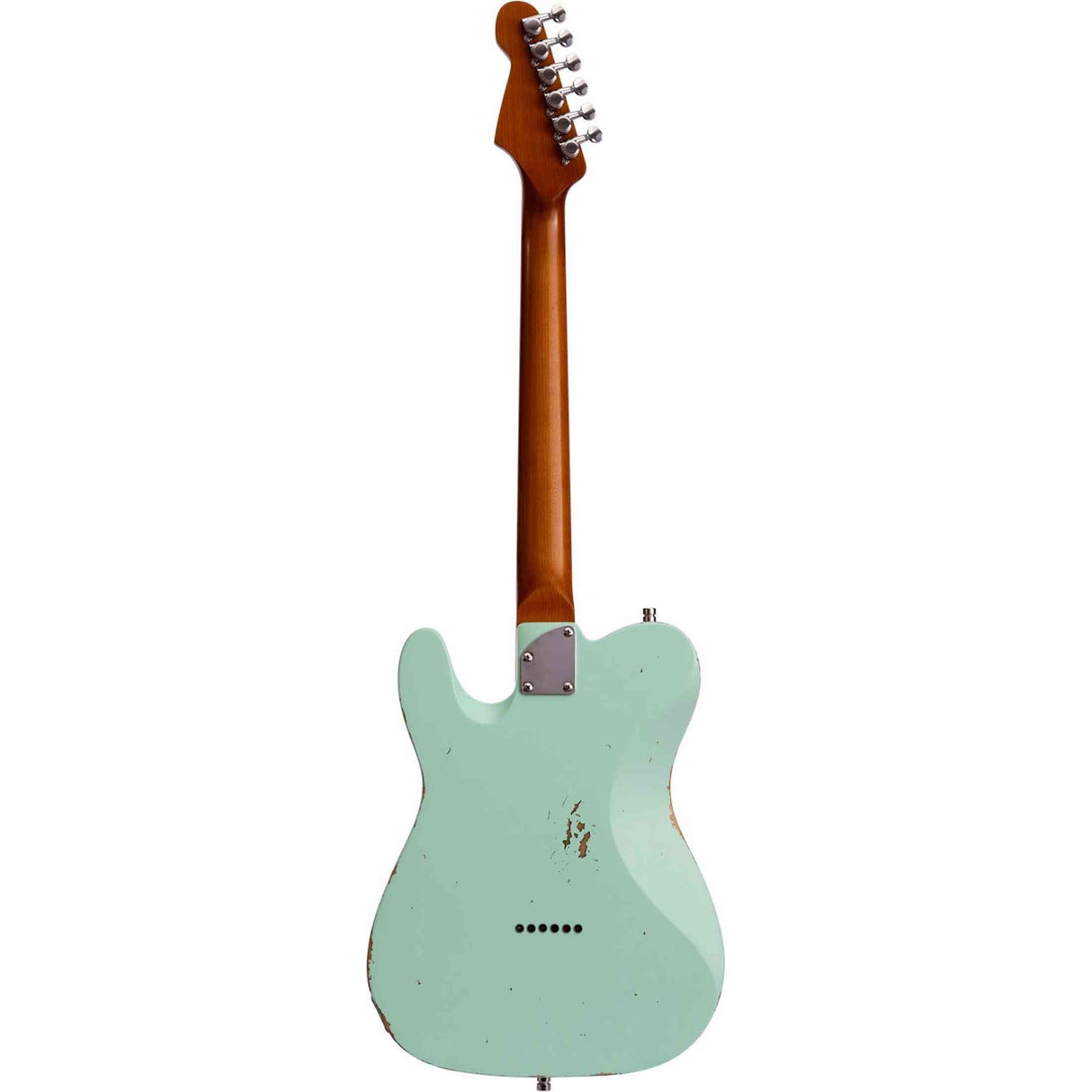 Patina PT-6 SFG R T-style Elektrische Gitaar SS Alnico V Nitro Relic Paulownia Body Roasted Maple Hals Seafoam Green