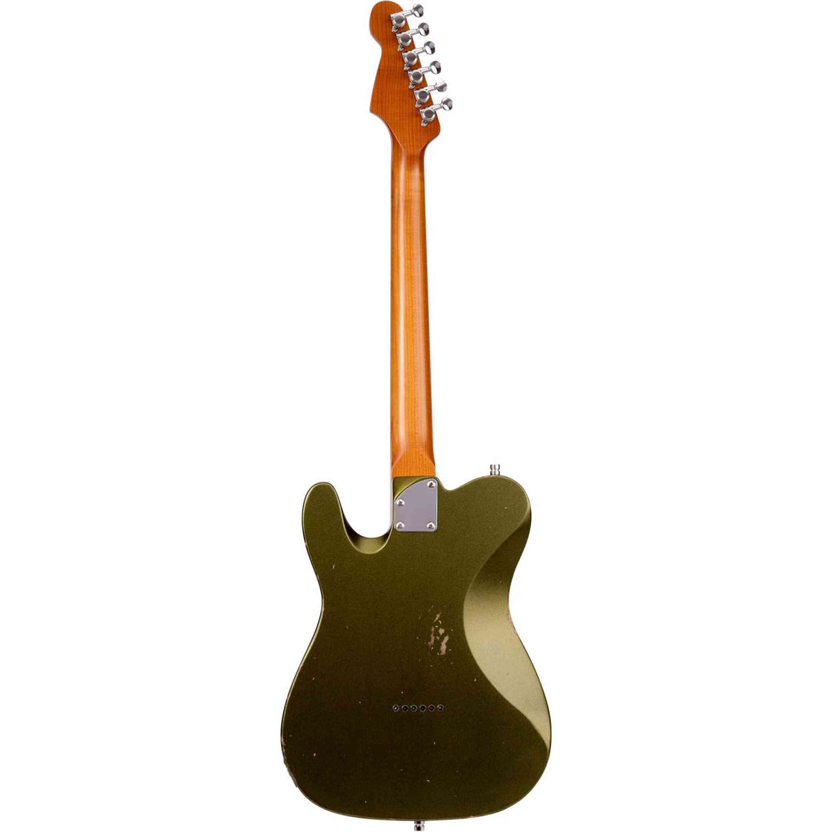 Patina PT-6 SGR R T-style Elektrische Gitaar SS Alnico V Nitro Relic Paulownia Body Roasted Maple Hals Sherwood Green
